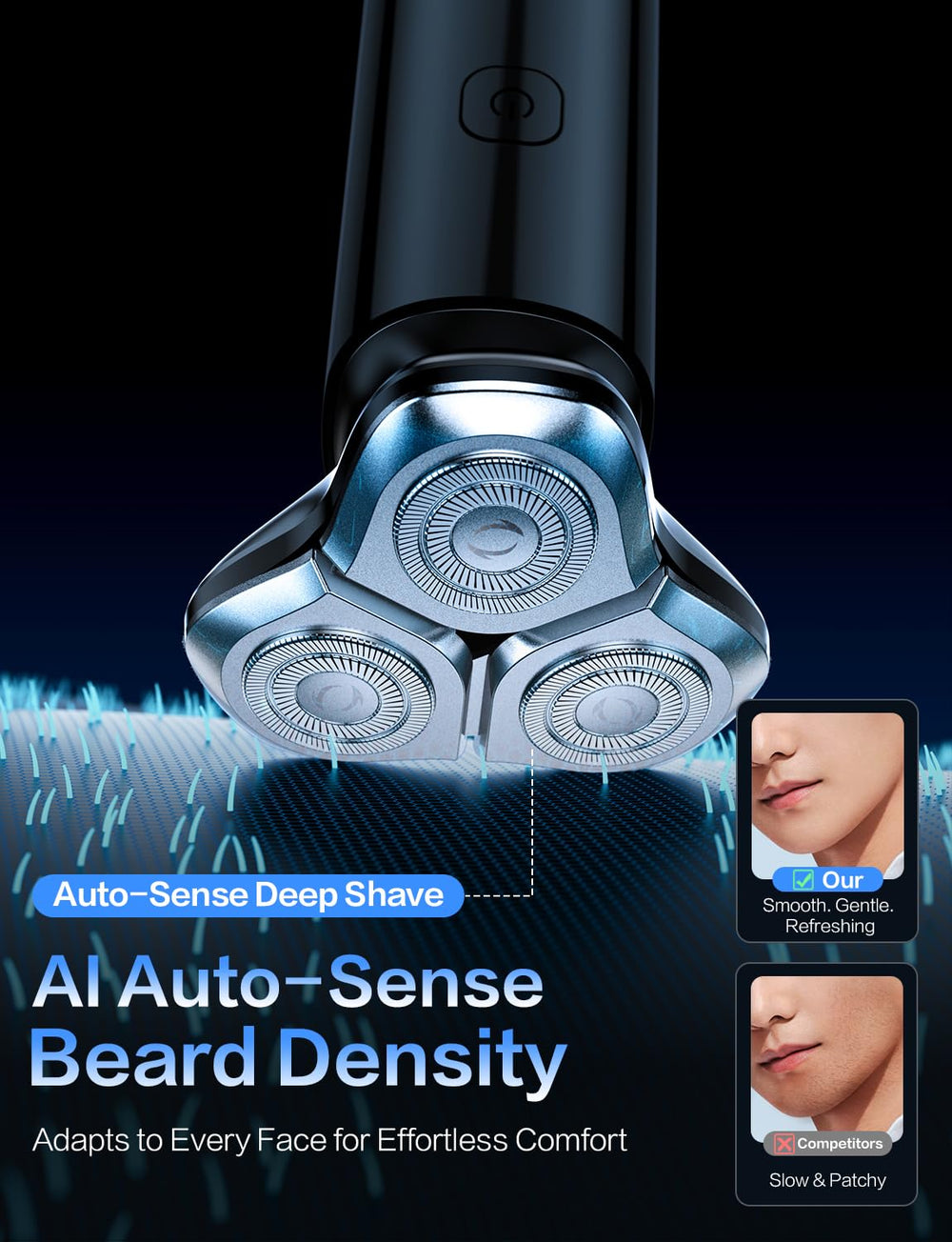 eboboin electric razor travel lock design keeps safe packing