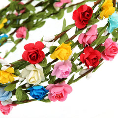 EBOOT monochrome flower crown close-up, versatile for weddings and events
