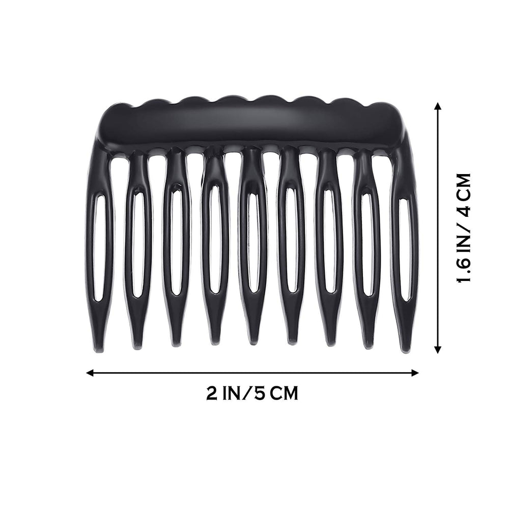 EBOOT small hair combs in clear help discreetly secure delicate updos.