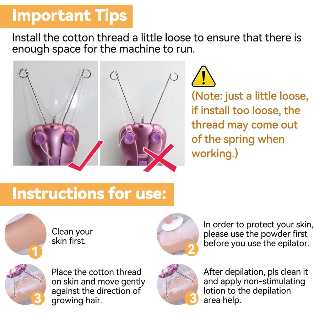 EC VISION skin-friendly threading system in pink for irritation-free routine