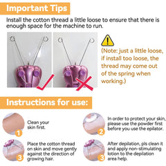 EC VISION skin-friendly threading system in pink for irritation-free routine