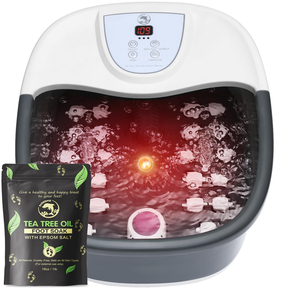 ECARBME foot spa bath massager with heat control—soothing warmth for tired feet.