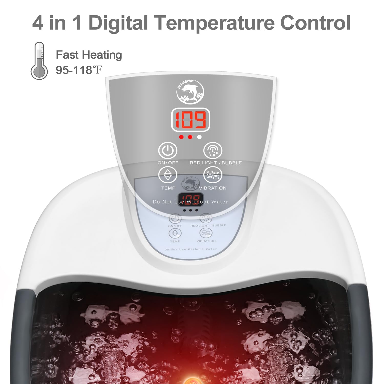 ECARBME fast heating maintains steady warmth for cold feet and better relaxation.