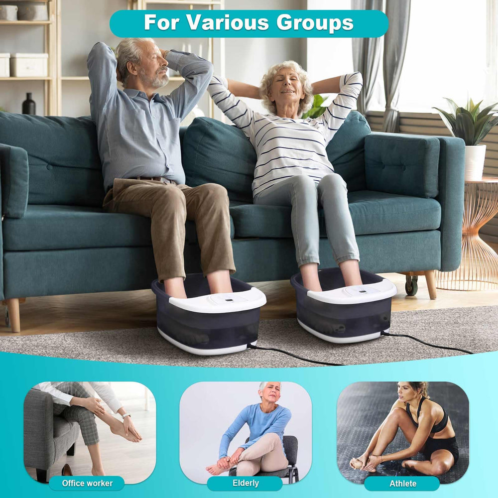 ECARBME Foot Spa Vibration: gentle vibration adds a relaxing surface massage.