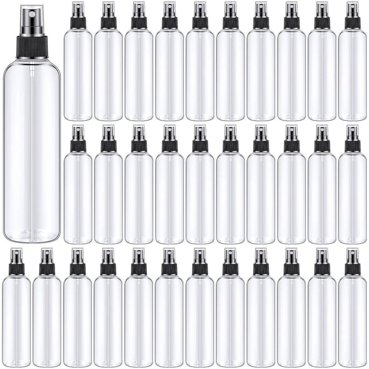 Eccliy 32-pcs 8oz spray bottle pack for versatile cleaning on the go