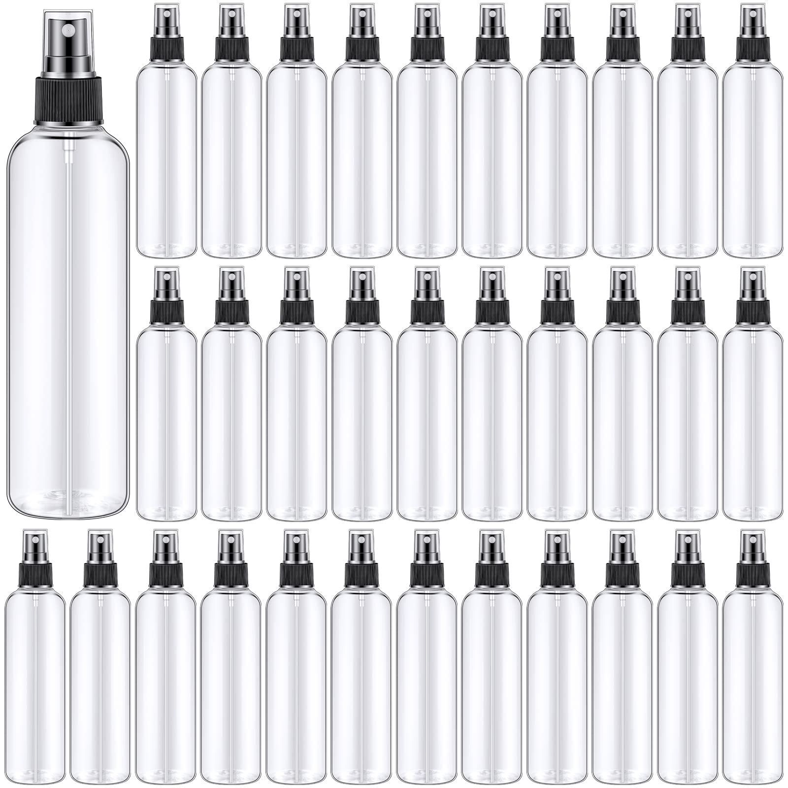 Eccliy 32-pcs 8oz spray bottle pack for versatile cleaning on the go