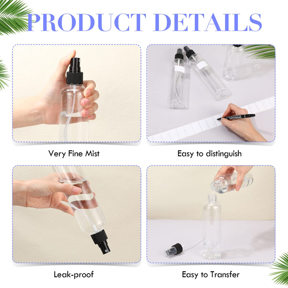 Eccliy clear 8oz bottle shows contents at a glance, simplifying labeling