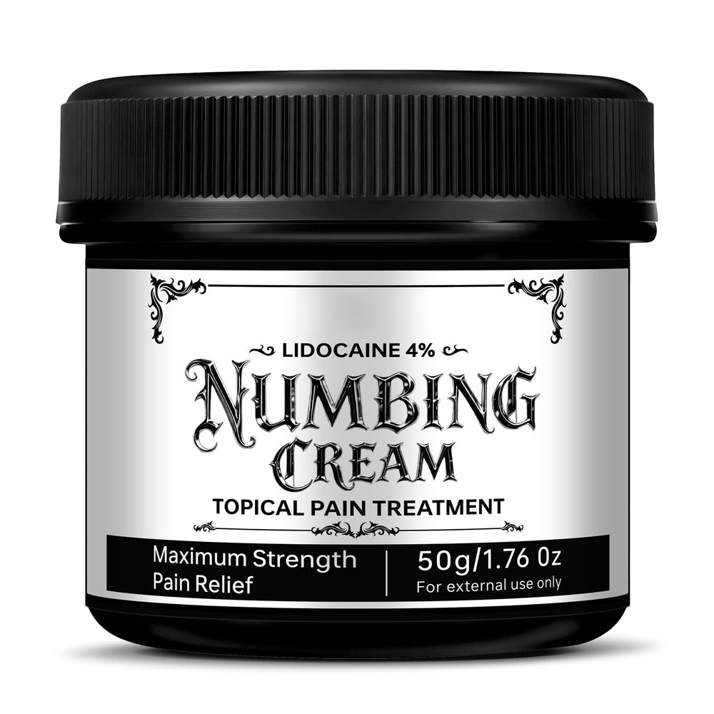 Echoes of the Spring numbing cream jar with 4% lidocaine for temporary skin comfort.