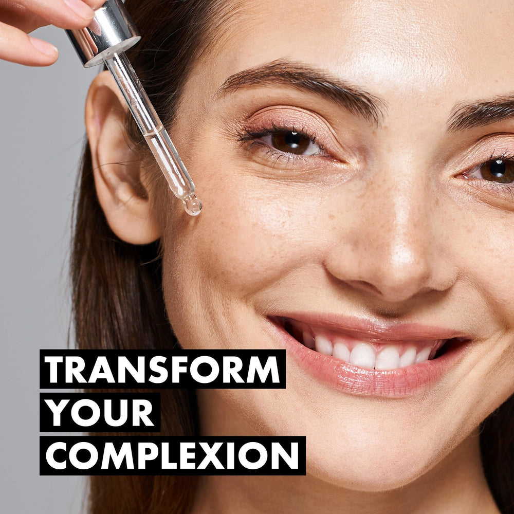 Eclat Skincare glow closeup—visible radiance when layering serums in your routine