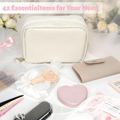 Eclatbox bridal survival set contents arranged for quick fixes.