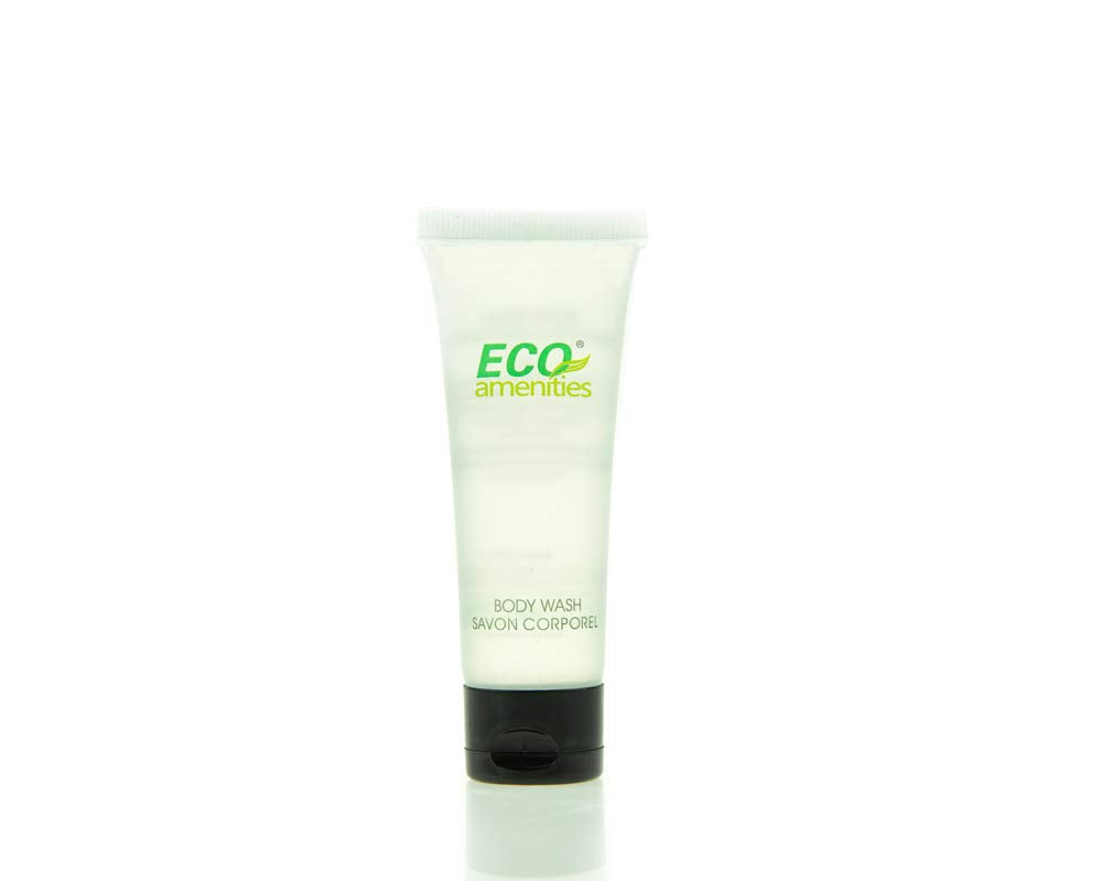 ECO Amenities green tea scented body wash enhances guest bathroom ambiance