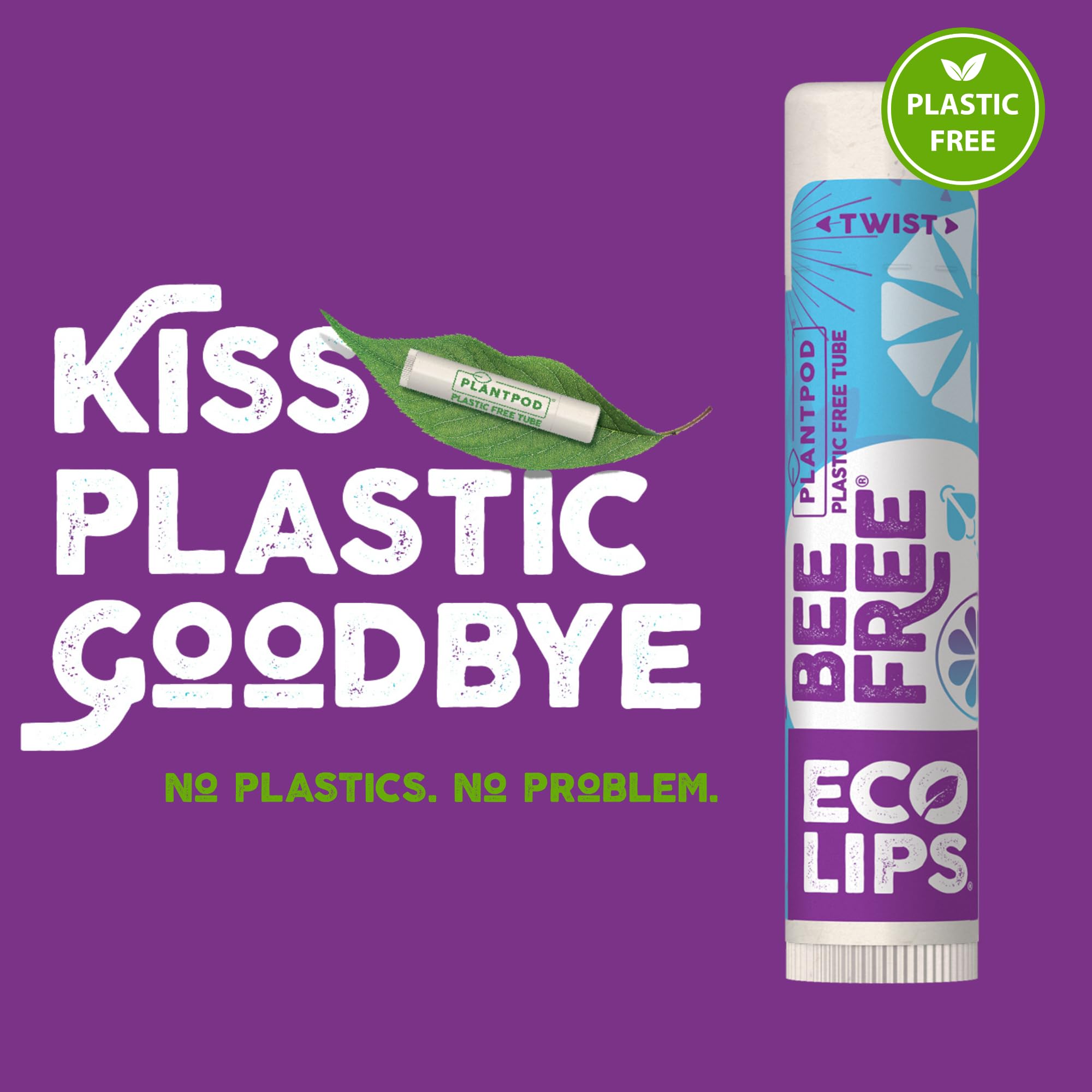 Eco Lips Bee Free unscented lip balm after outdoor activity application