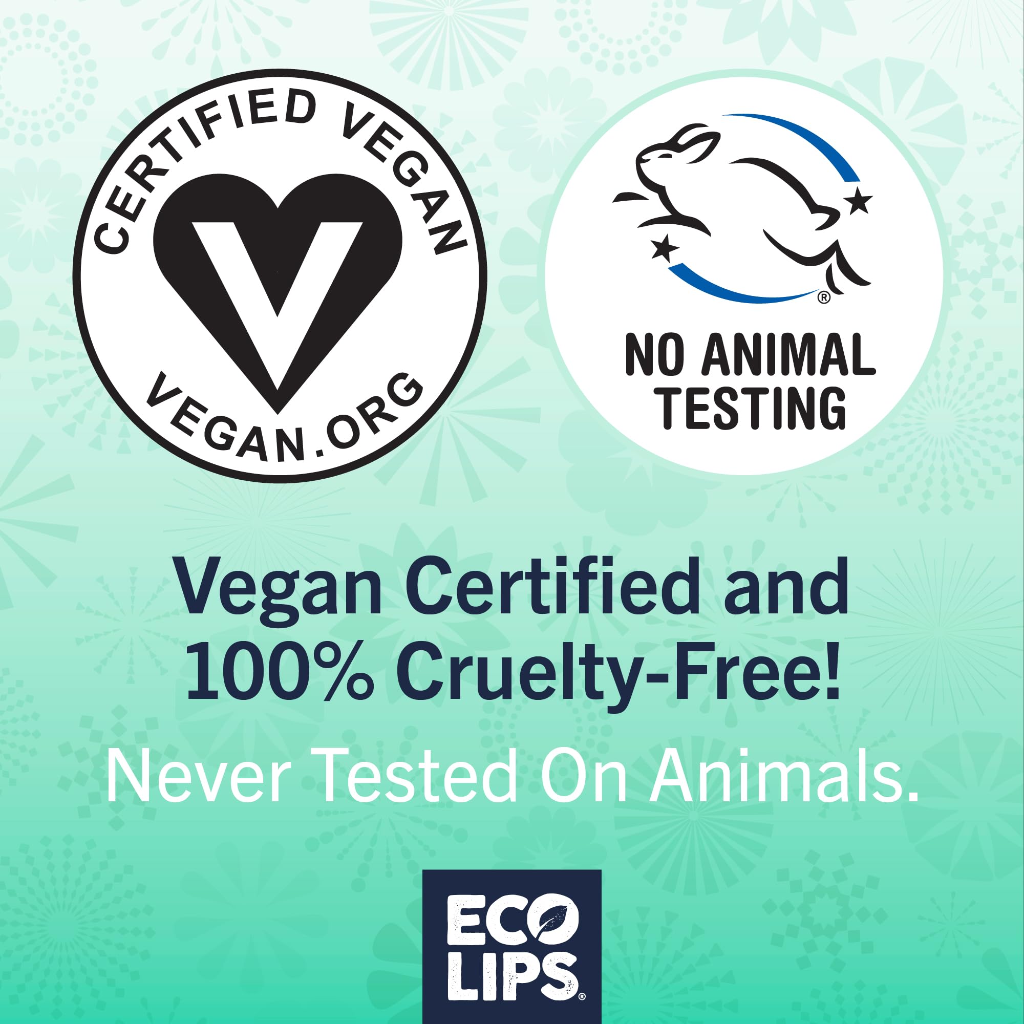Eco Lips Bee Free swatch on skin demonstrates fragrance-free hydration