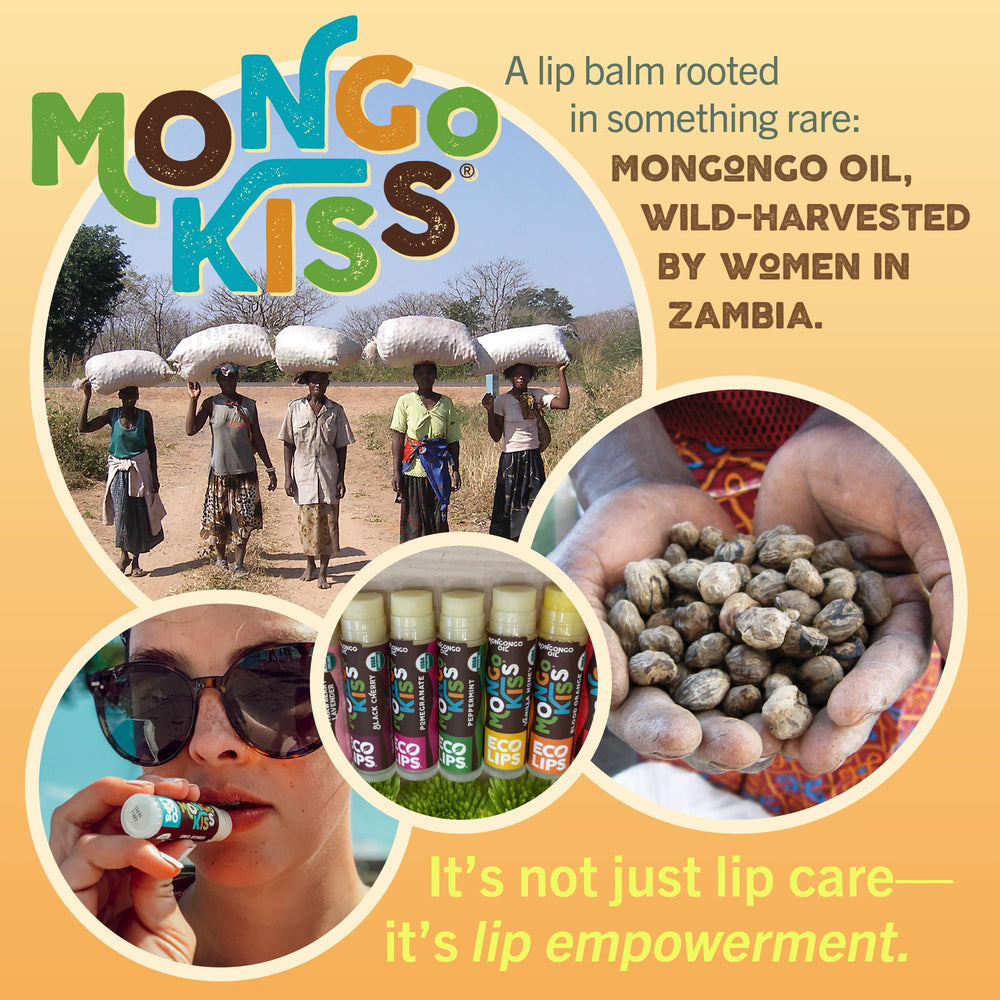 Cruelty-free Eco Lips Mongo Kiss packaging and sustainability claim