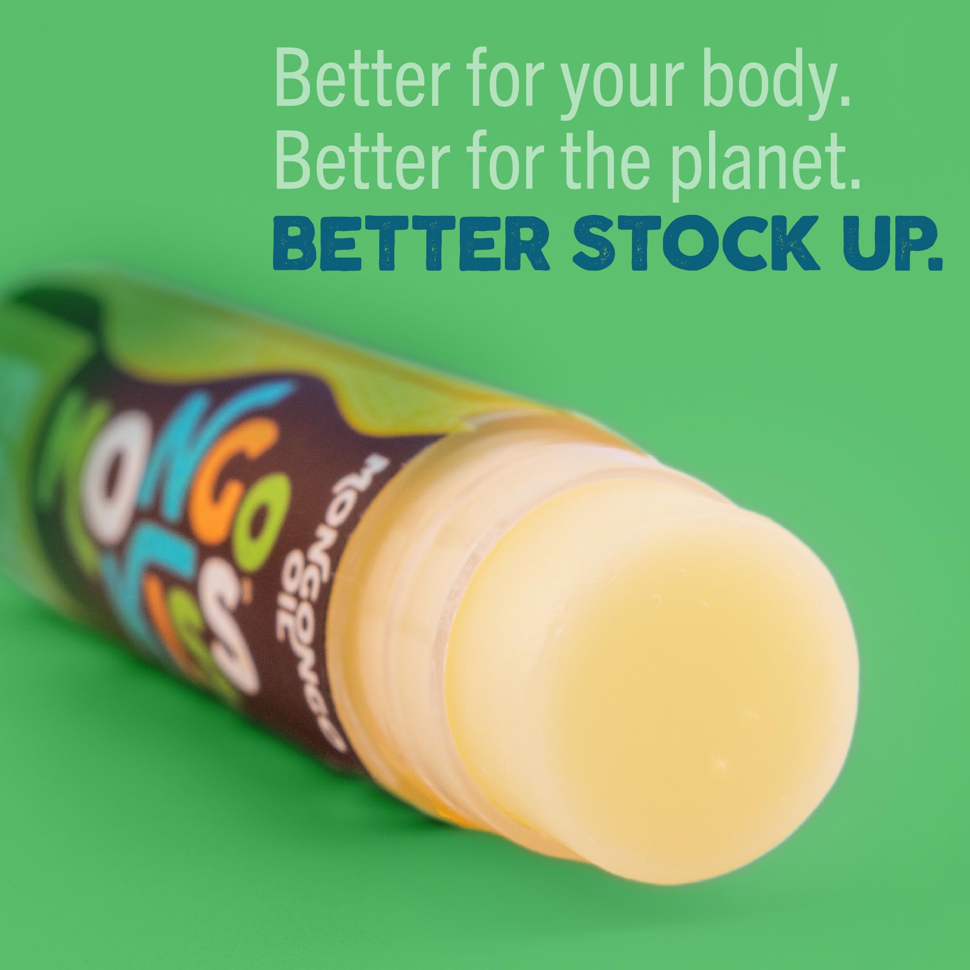 Eco Lips Mongo Kiss made in USA label on packaging communicates quality and domestic production.