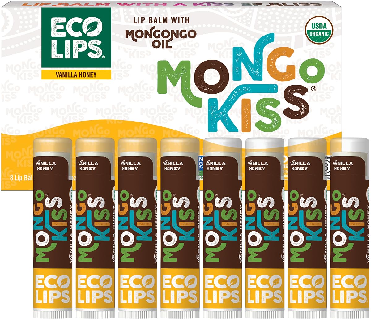 Eco Lips Mongo Kiss packaging box shows gift-ready, eco-friendly packaging perfect for gifting.