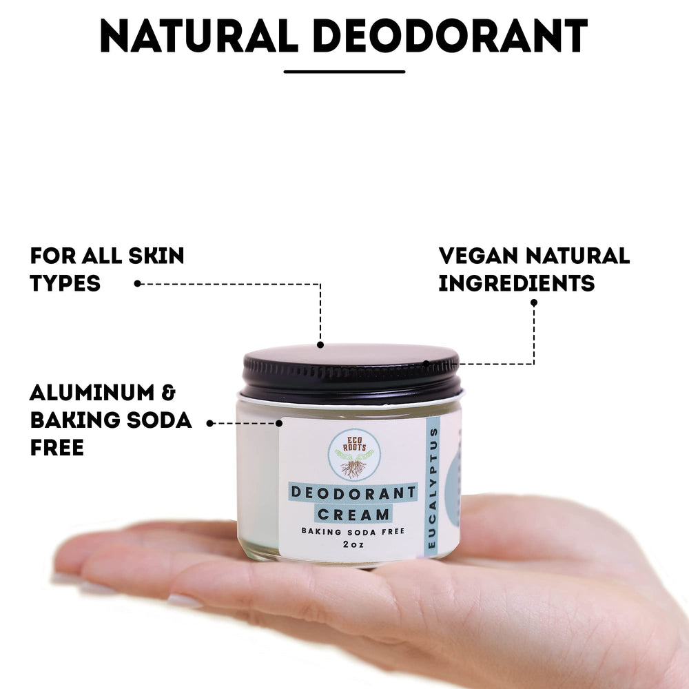 ECO ROOTS aluminum free seal on packaging signifies free metal formula