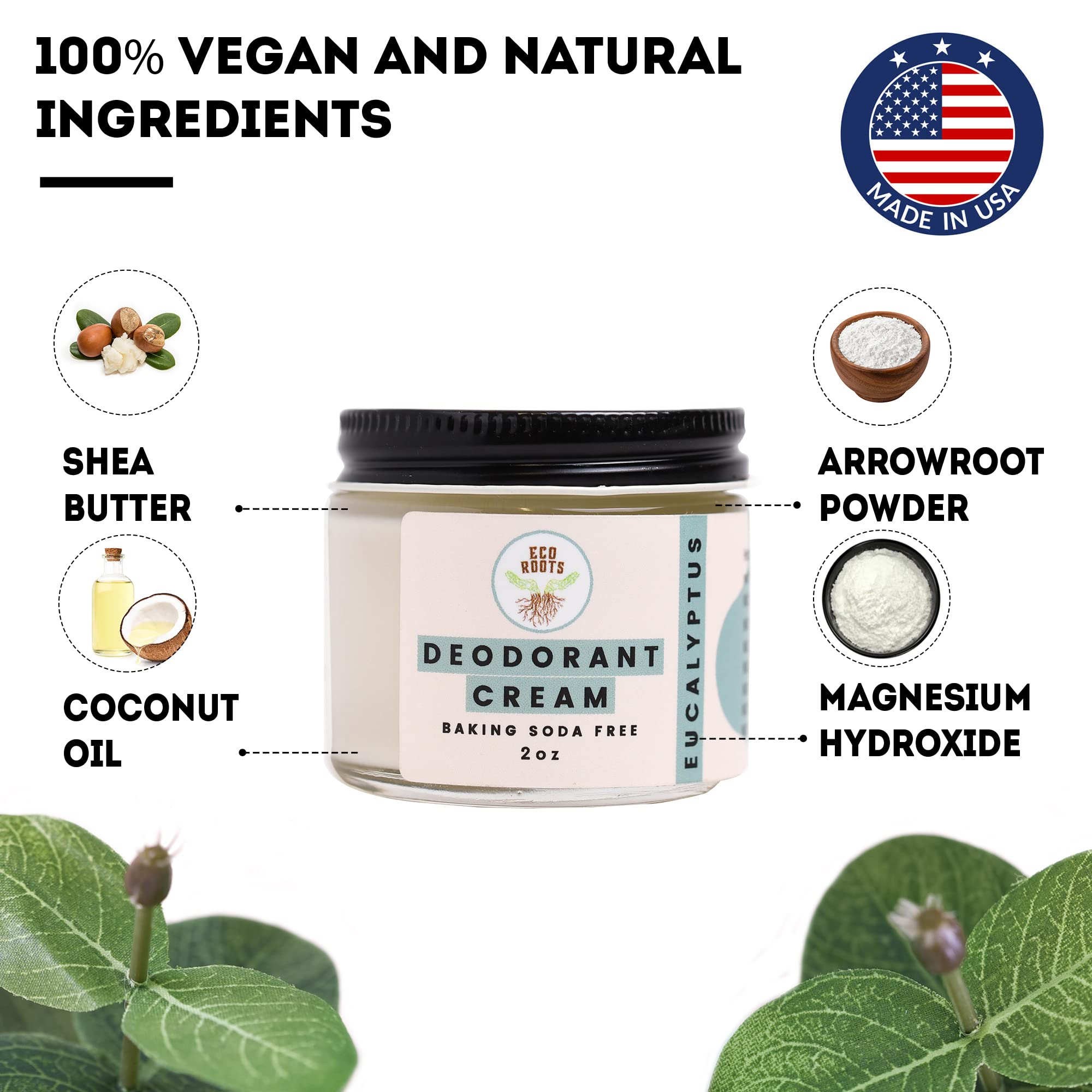 ECO ROOTS eucalyptus scent tube indicating refreshing fragrance