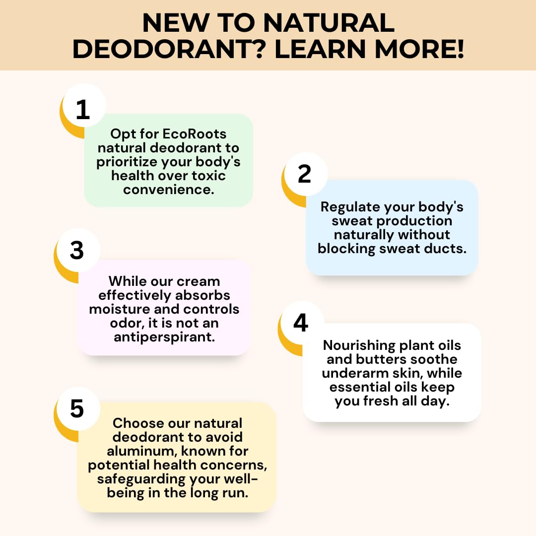 ECO ROOTS baking soda free formula minimizes irritation