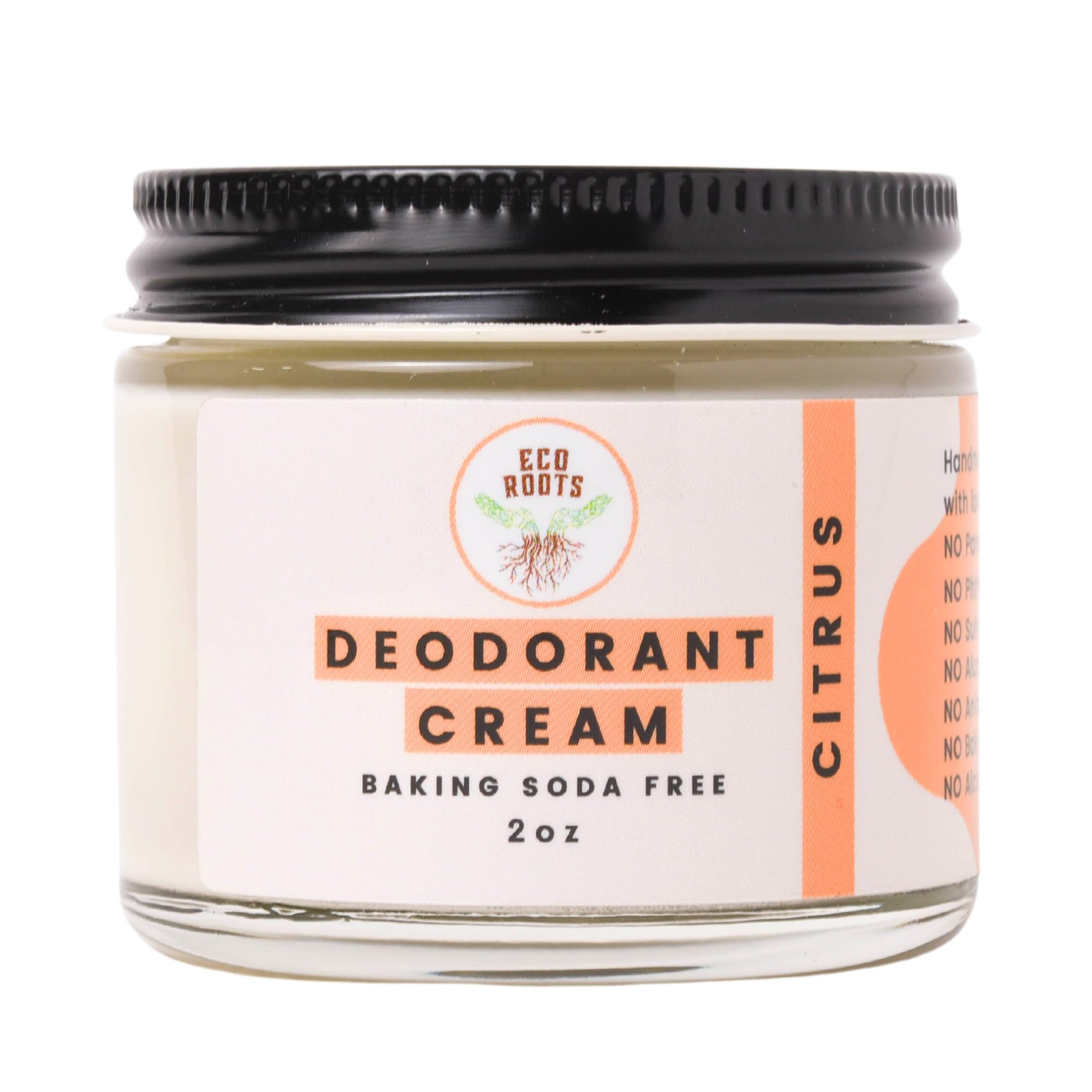 ECO ROOTS deodorant cream underarm application for lasting freshness
