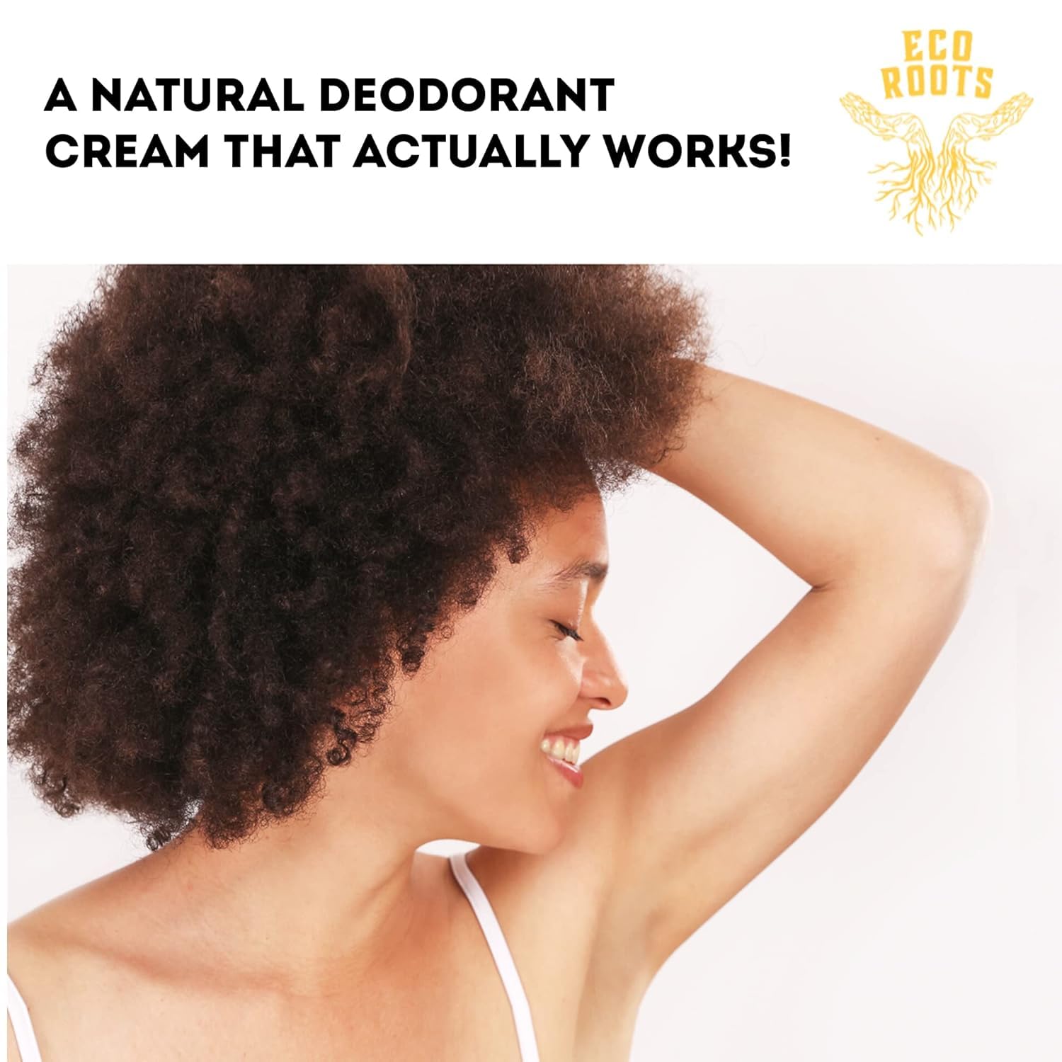 ECO ROOTS underarm odor neutralization scene natural freshness.