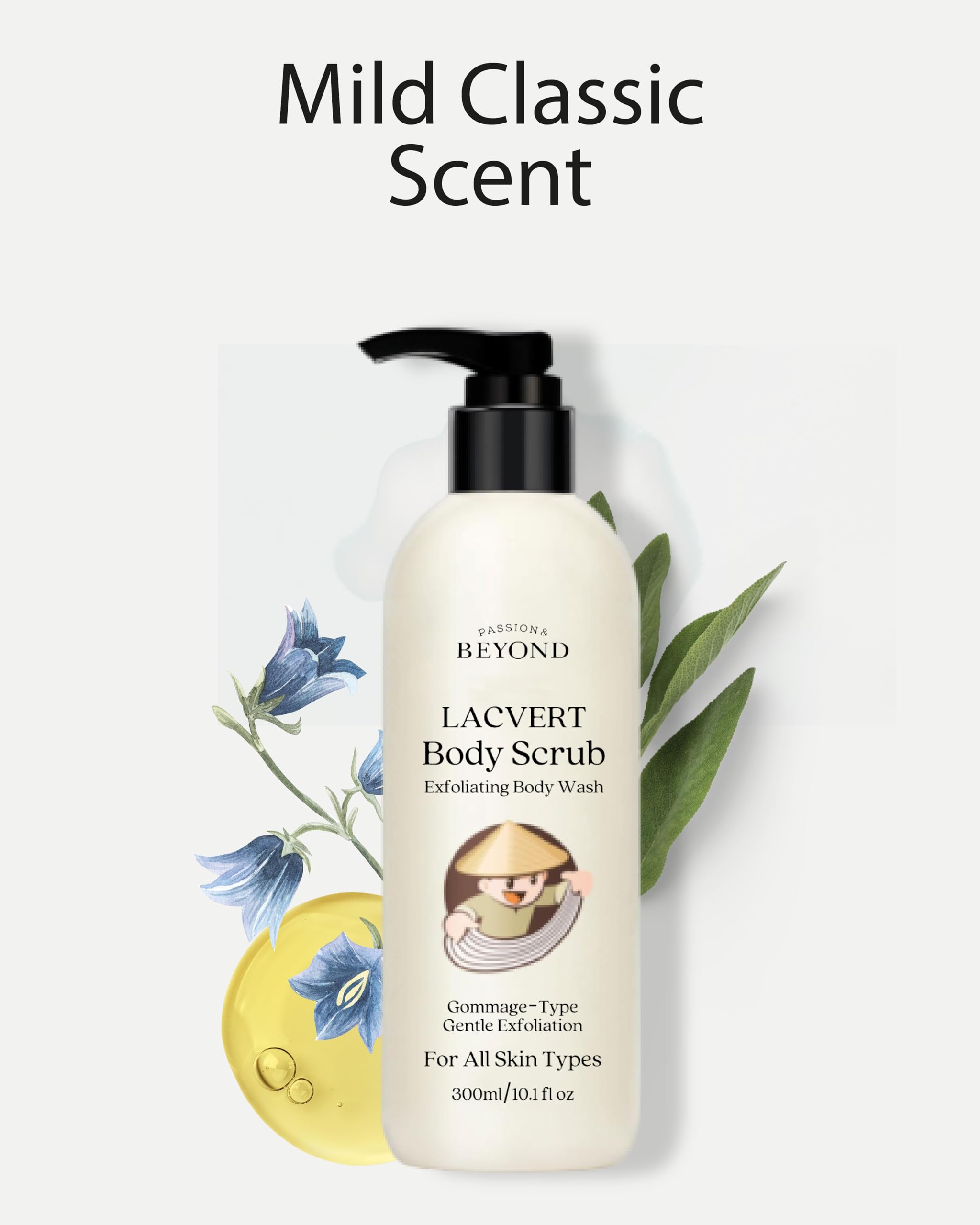 BEYOND Lacvert Body Scrub Original exfoliation closeup shows gommage texture