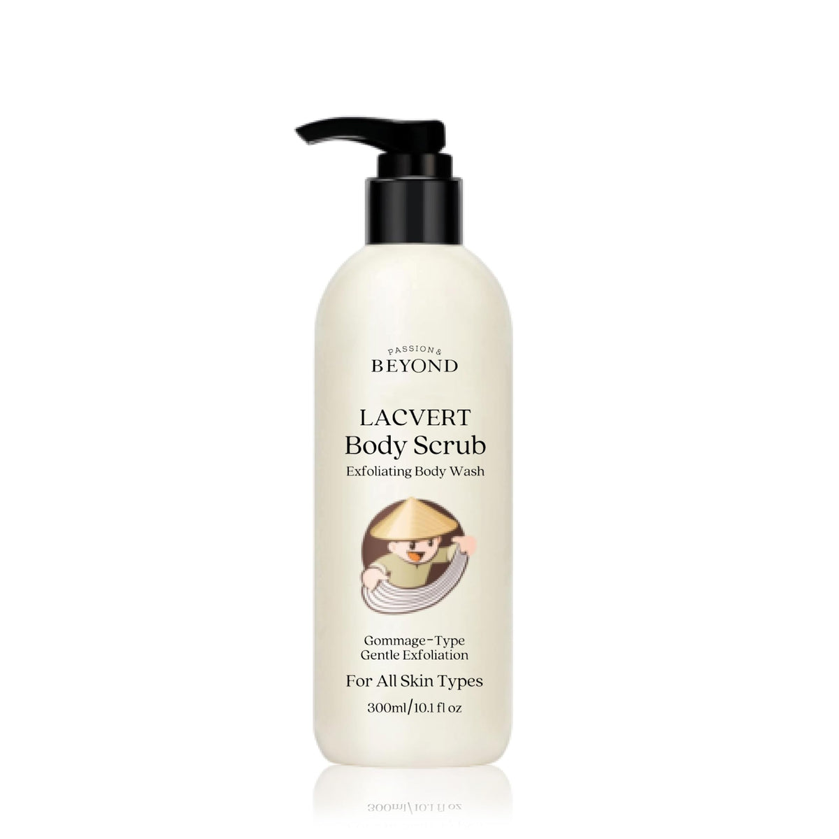 BEYOND Lacvert Body Scrub Original front label highlights gentle exfoliation