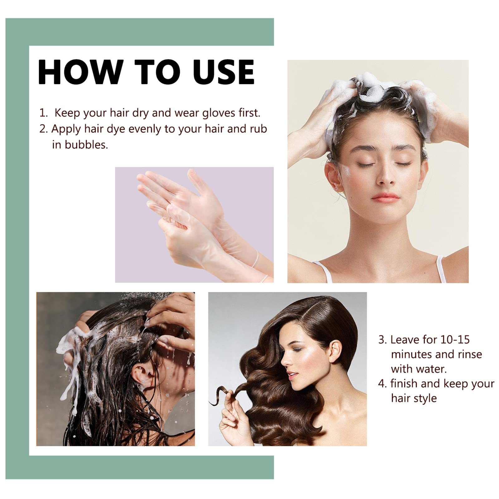 ECOFAN dark coffee color result on hair for a refreshed look