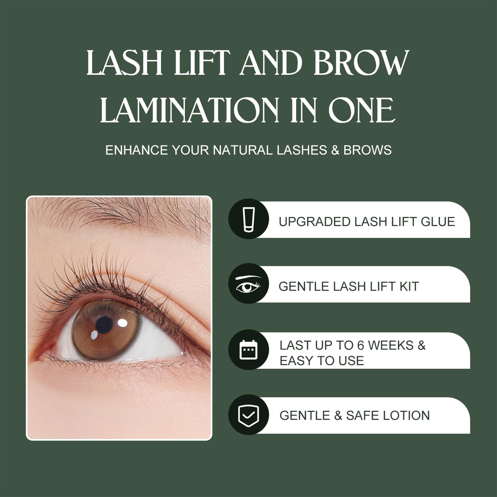 ECOFAN Lash Lift Kit avocado nourishment highlights gentle lash care.