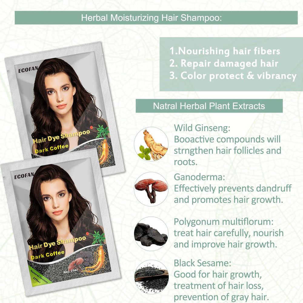 ECOFAN natural herbal extracts close-up suggesting gentle color