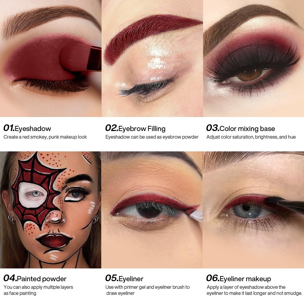 ecofavor Burgundy Eyeshadow Day Look showcases effortless daytime elegance.