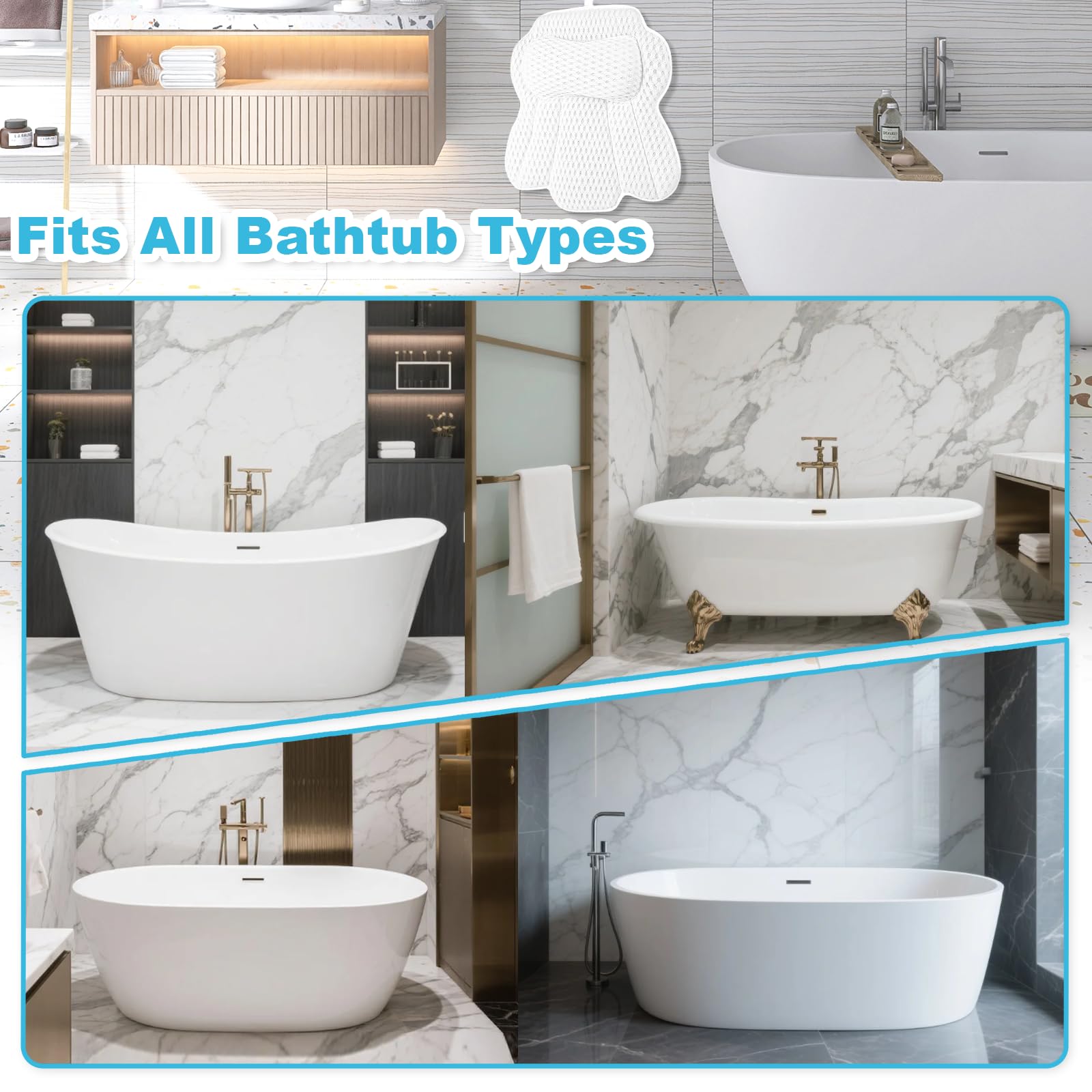 EcoHLL bath pillow packaging makes a thoughtful spa gift for relaxation lovers.