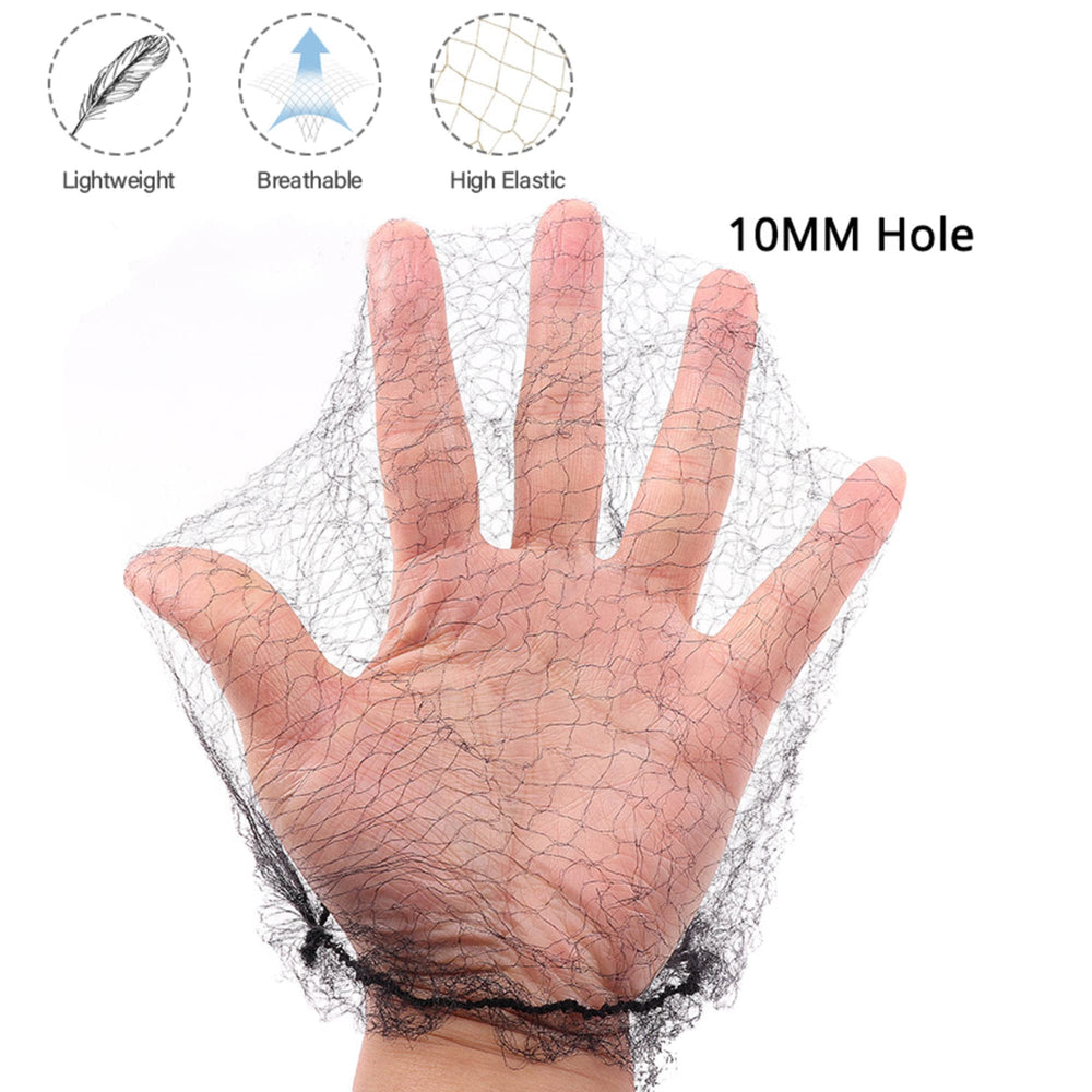Ecojunmi invisible hair net worn on wig helps keep style neat.