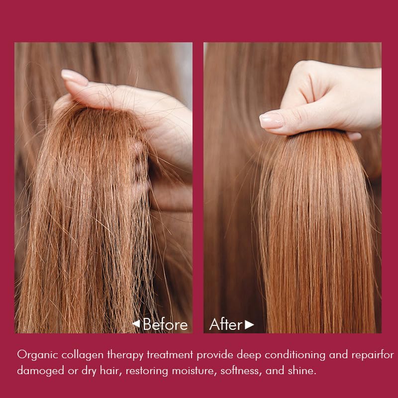 ECOLCHIPRO Ecolchi collagen hair mask with shea butter seals moisture and shine
