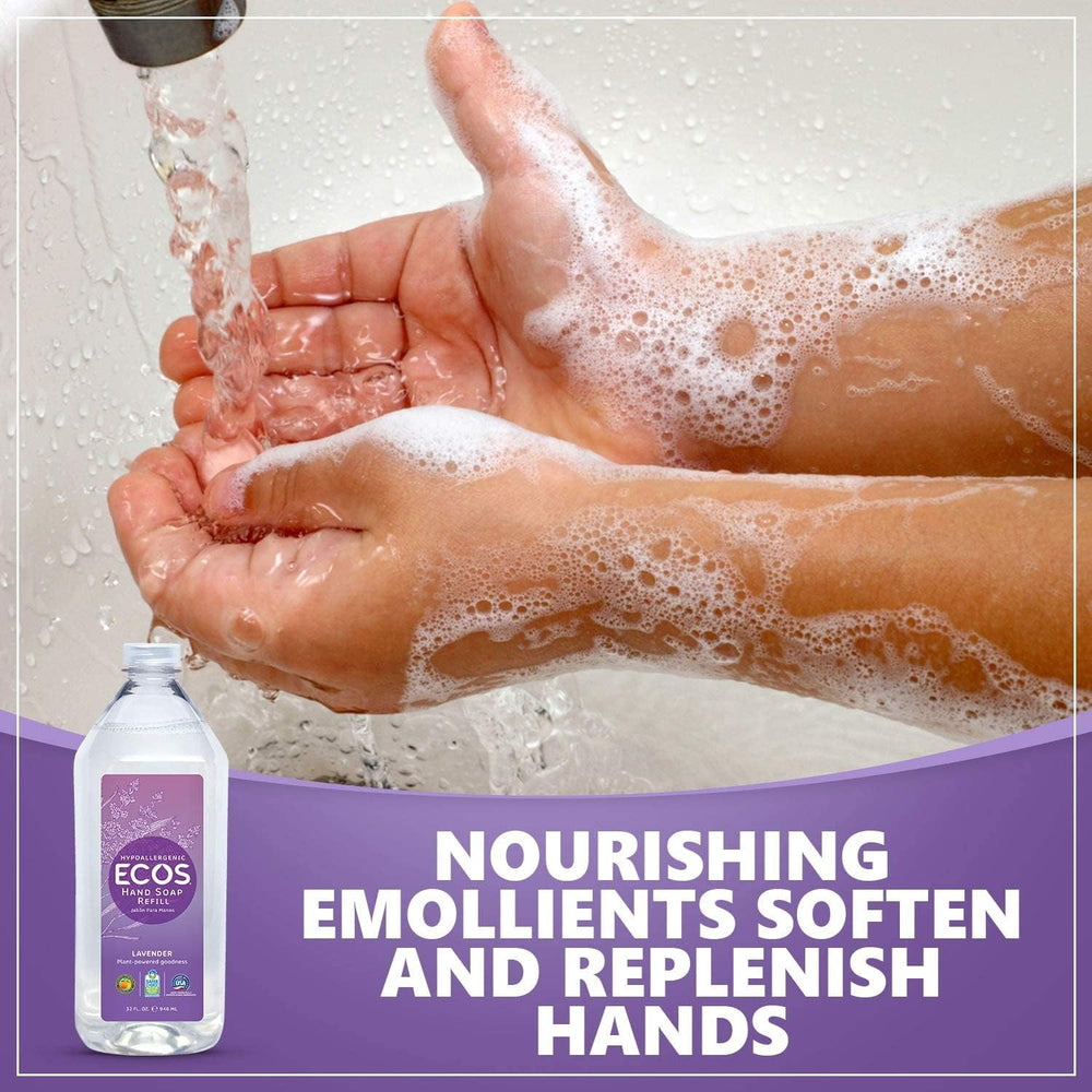 ECOS Lavender Hand Soap recyclable container signals eco-friendly packaging