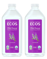 ECOS Lavender Hand Soap Refill 32oz front view with eco packaging