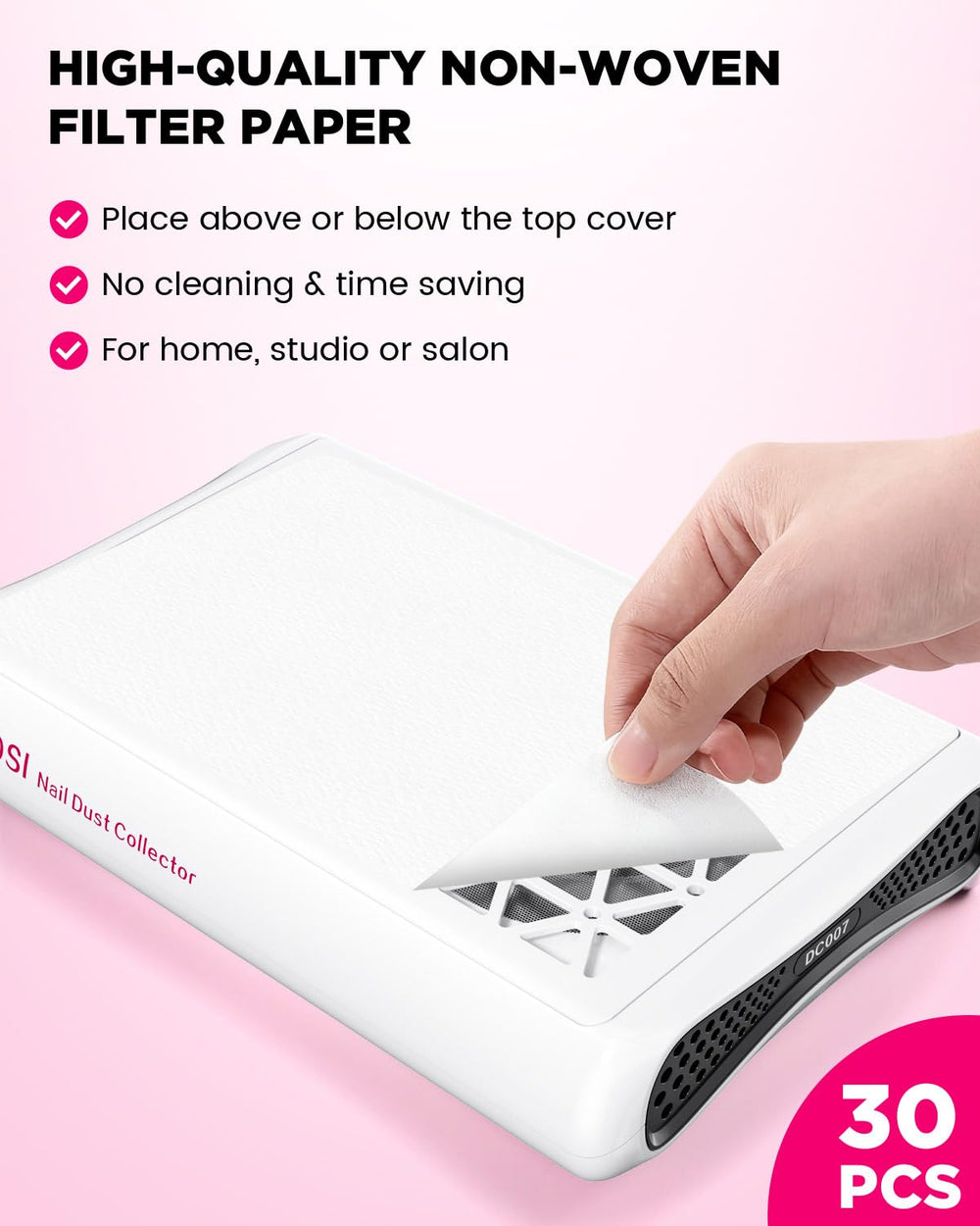 ECOSI control knob and LED indicators simplify speed choices for manicure tasks