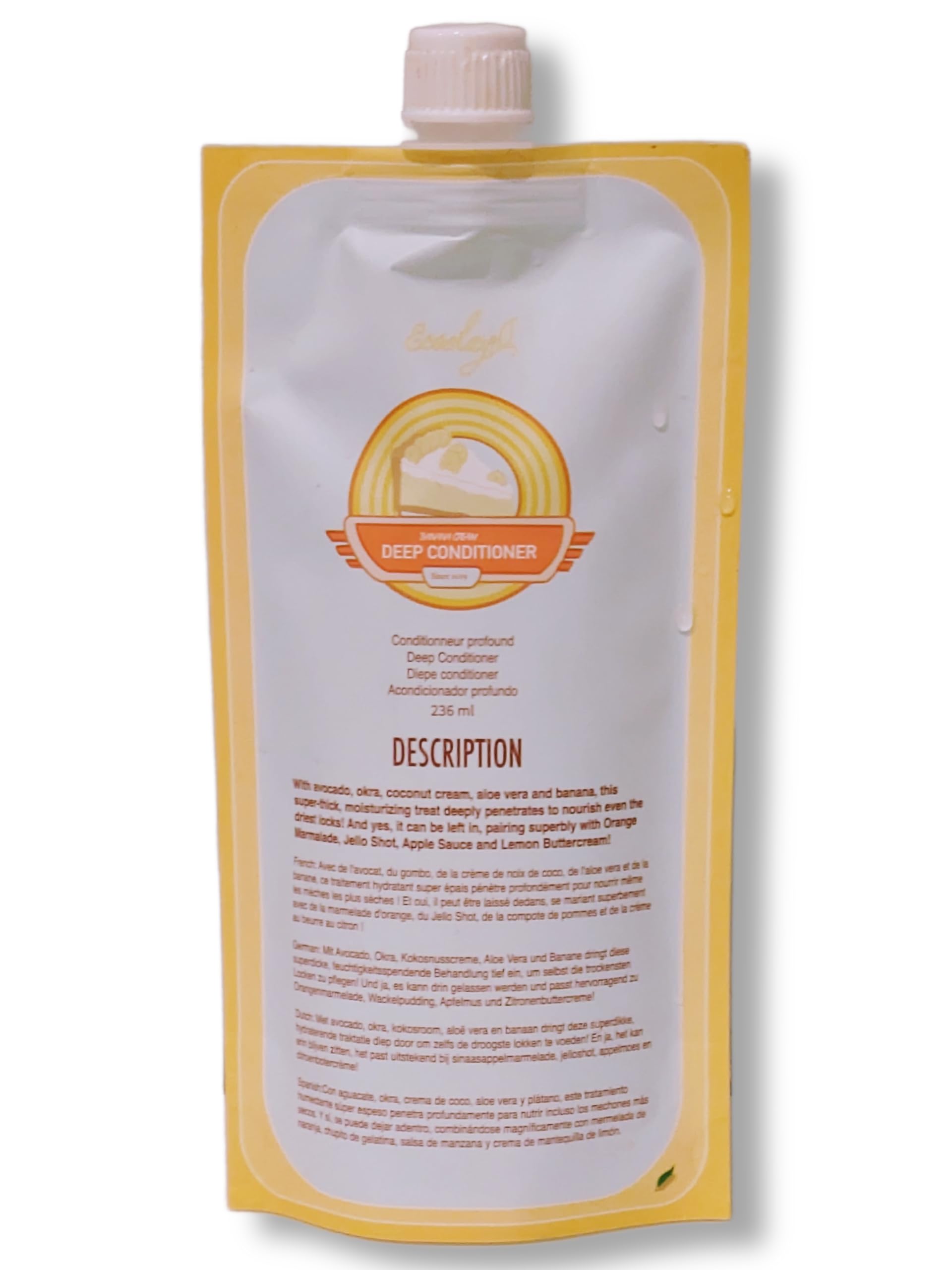 Ecoslay Banana Cream Deep Conditioner bottle for silky, manageable curls