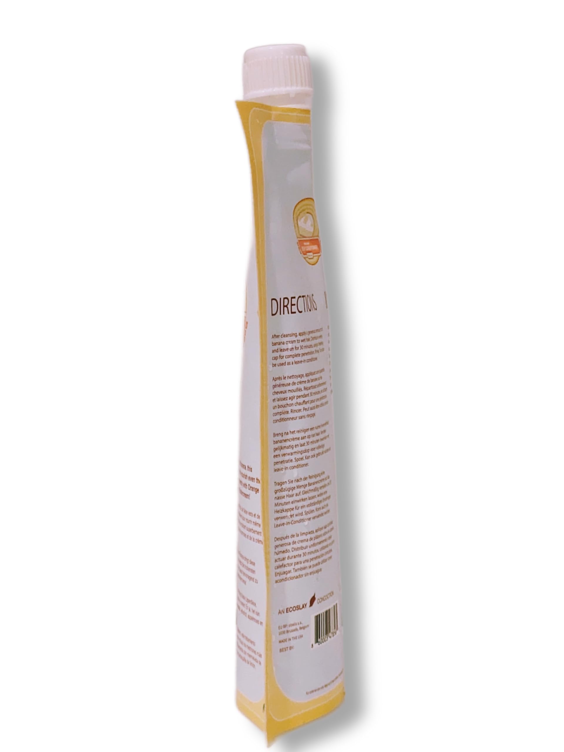 Ecoslay Banana Cream ingredients: okra and marshmallow root for slip and moisture