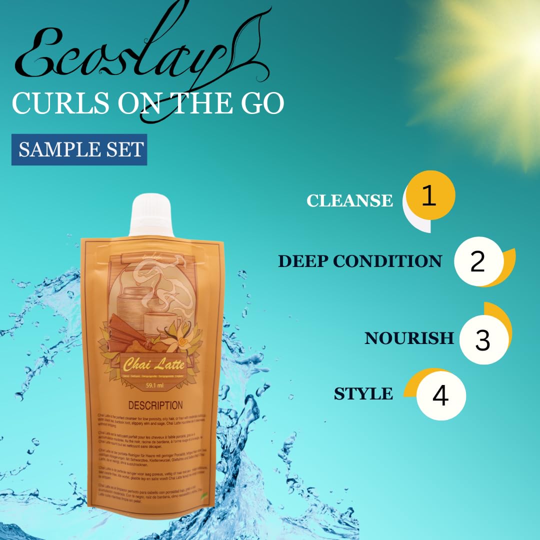 Ecoslay Banana Cream deep conditioner tub offers rich moisture.