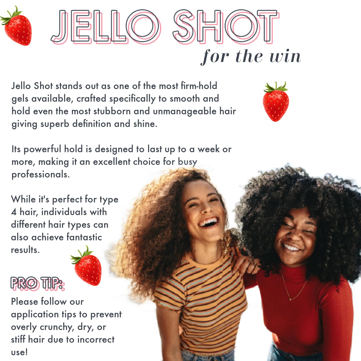 Styled 4c curls with Ecoslay Jello Shot Gel for defined definition