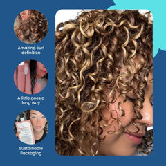 Ecoslay Orange Marmalade curl-definition image showing defined curls.