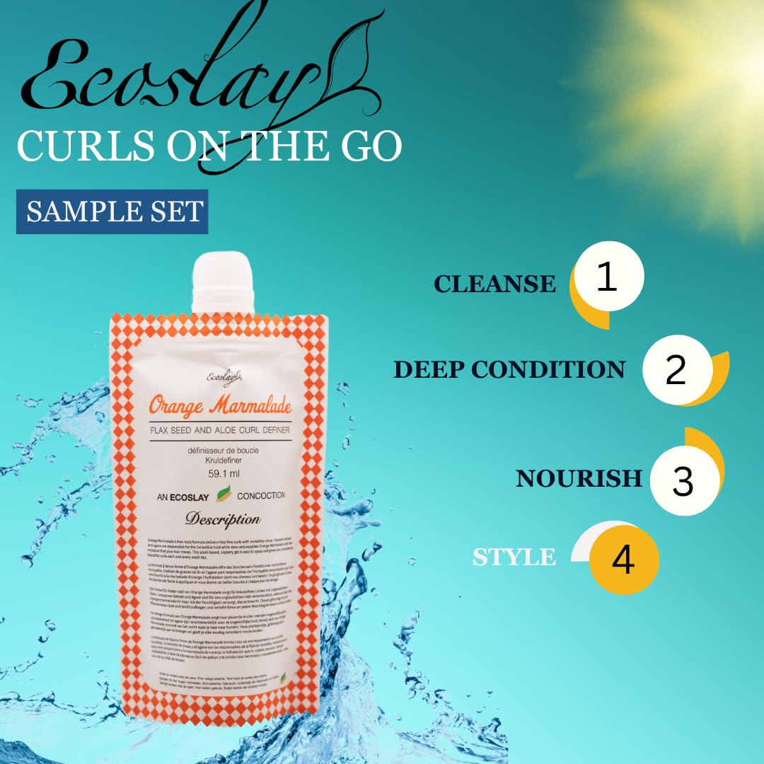 Ecoslay Rice Pudding leave-in application aids detangling.