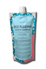 Ecoslay Rice Pudding leave-in bottle showing hydrated curls