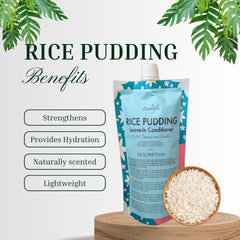 Ecoslay Rice Pudding marshmallow root ingredients close-up aiding detangling