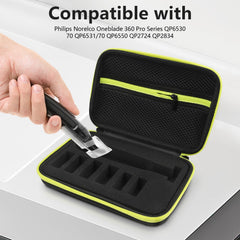 EcoVibe EVA case mesh pockets for chargers and blades optimize organization.