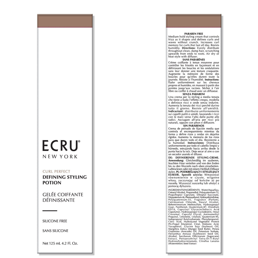 ECRU New York soft-shine-frizz-control closeup shows smooth texture.