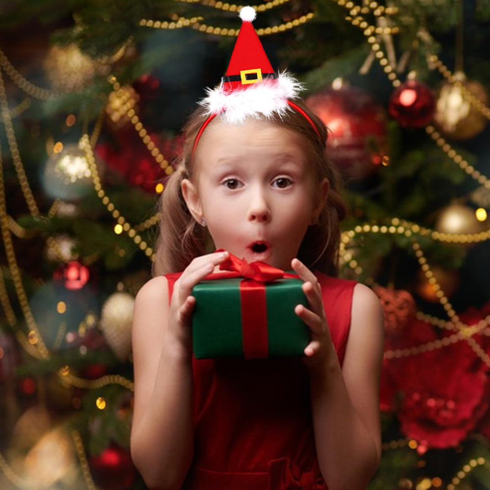 Ecuupas headband doubles as a Christmas photo prop.