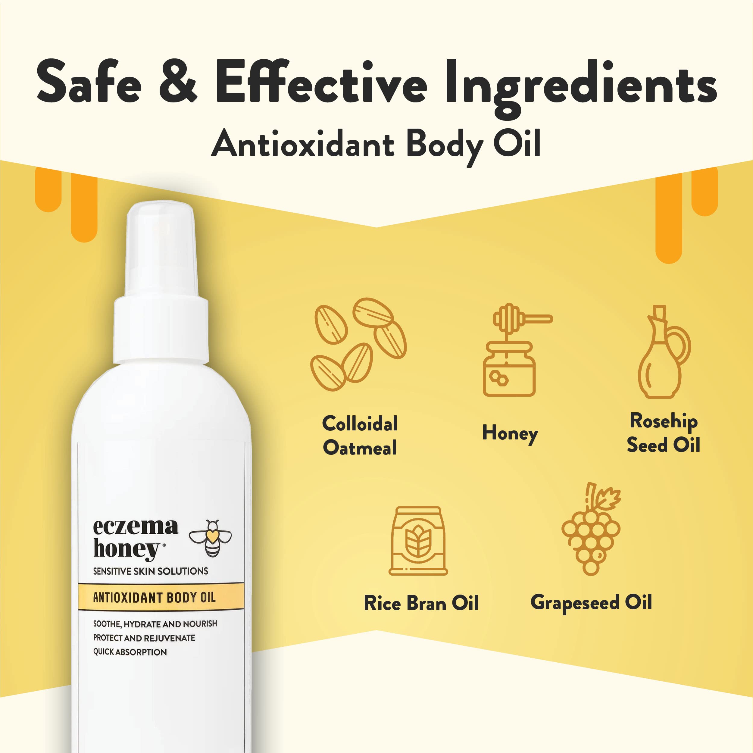 Eczema Honey after-shower oil spray for post-shower moisture