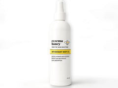 Eczema Honey antioxidant body oil bottle for daily hydration